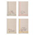 28"x18" Cotton & Linen Printed Tea Towel 4 Styles