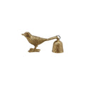 Pewter Bird Shaped Candle Snuffer Antique Gold Finsih