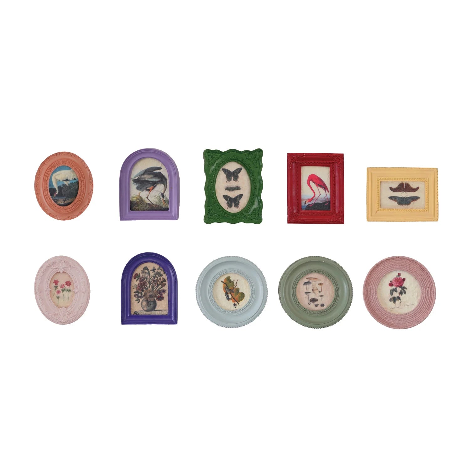 Resin Mini Framed Magnet Multi Color 10 Styles