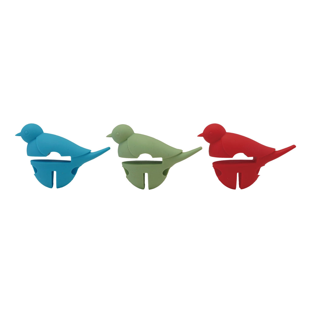 Silicone Bird Shaped Lip/Spoon Holder 3 Color
