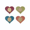 8"Lx7"W Stoneware Heart Shaped Trivet