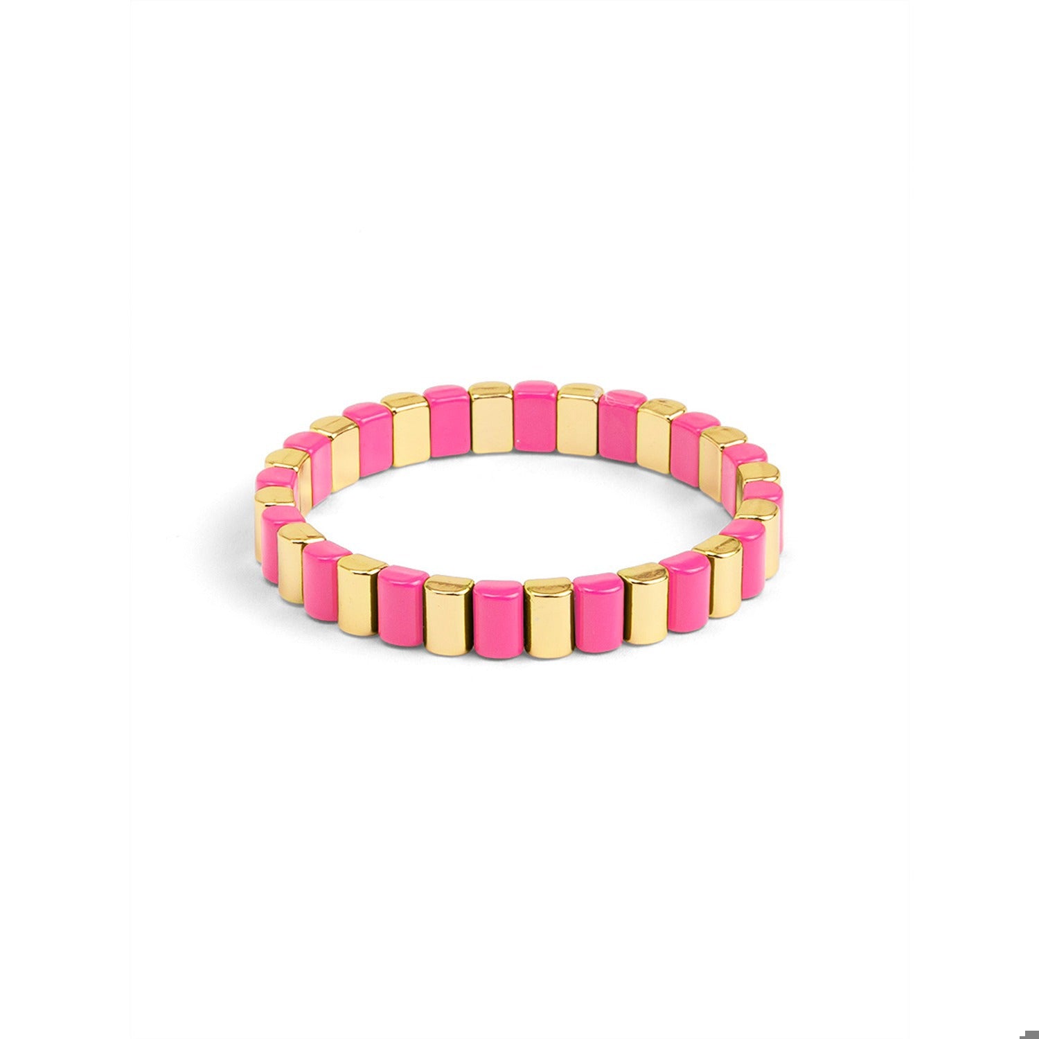 Enamel Tile Stretch Bracelet