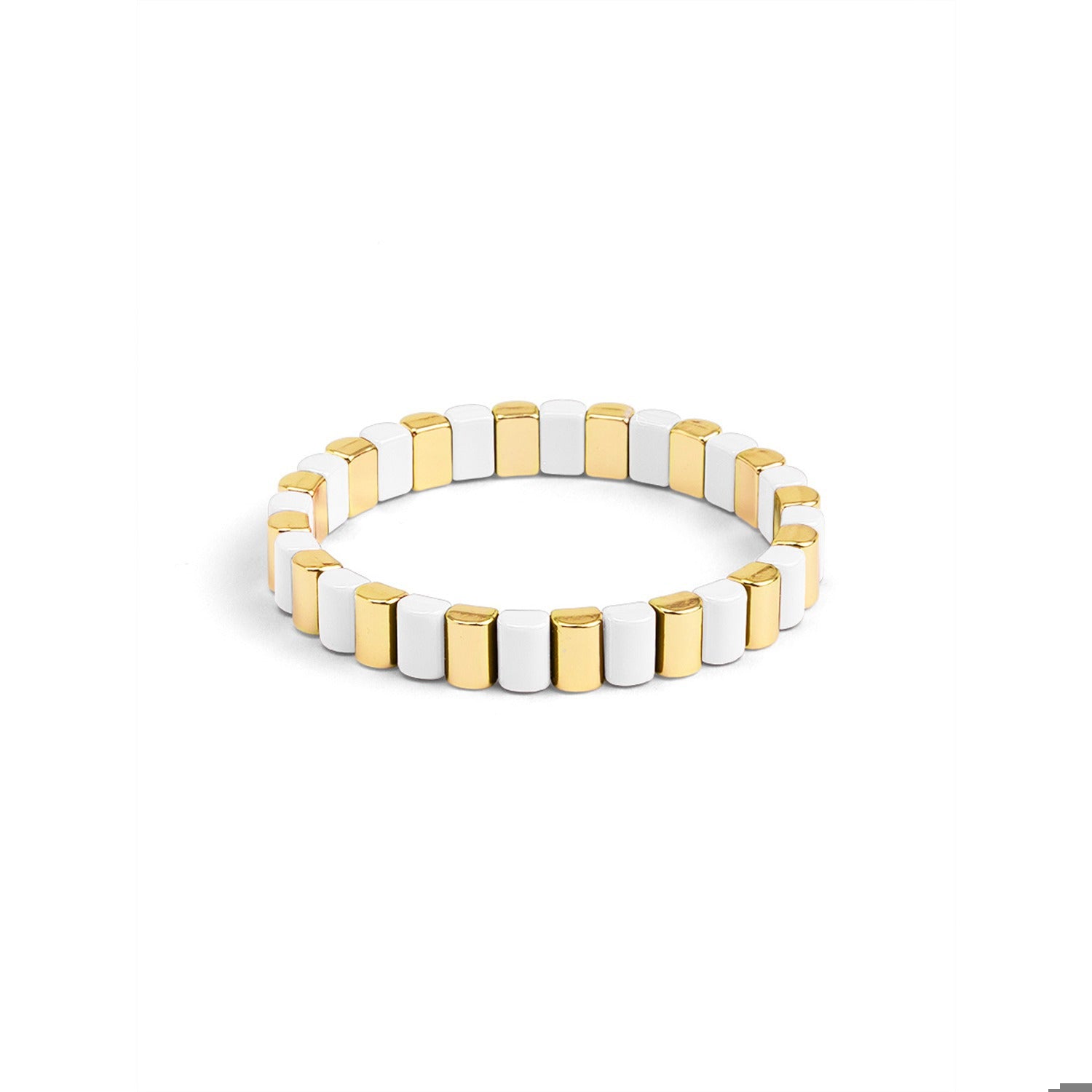 Enamel Tile Stretch Bracelet